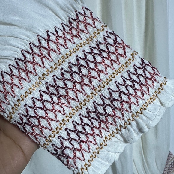 Boden Blouse Embroidered Neck & Cuffs Long Sleeves 20/22 NWT - Picture 12 of 12